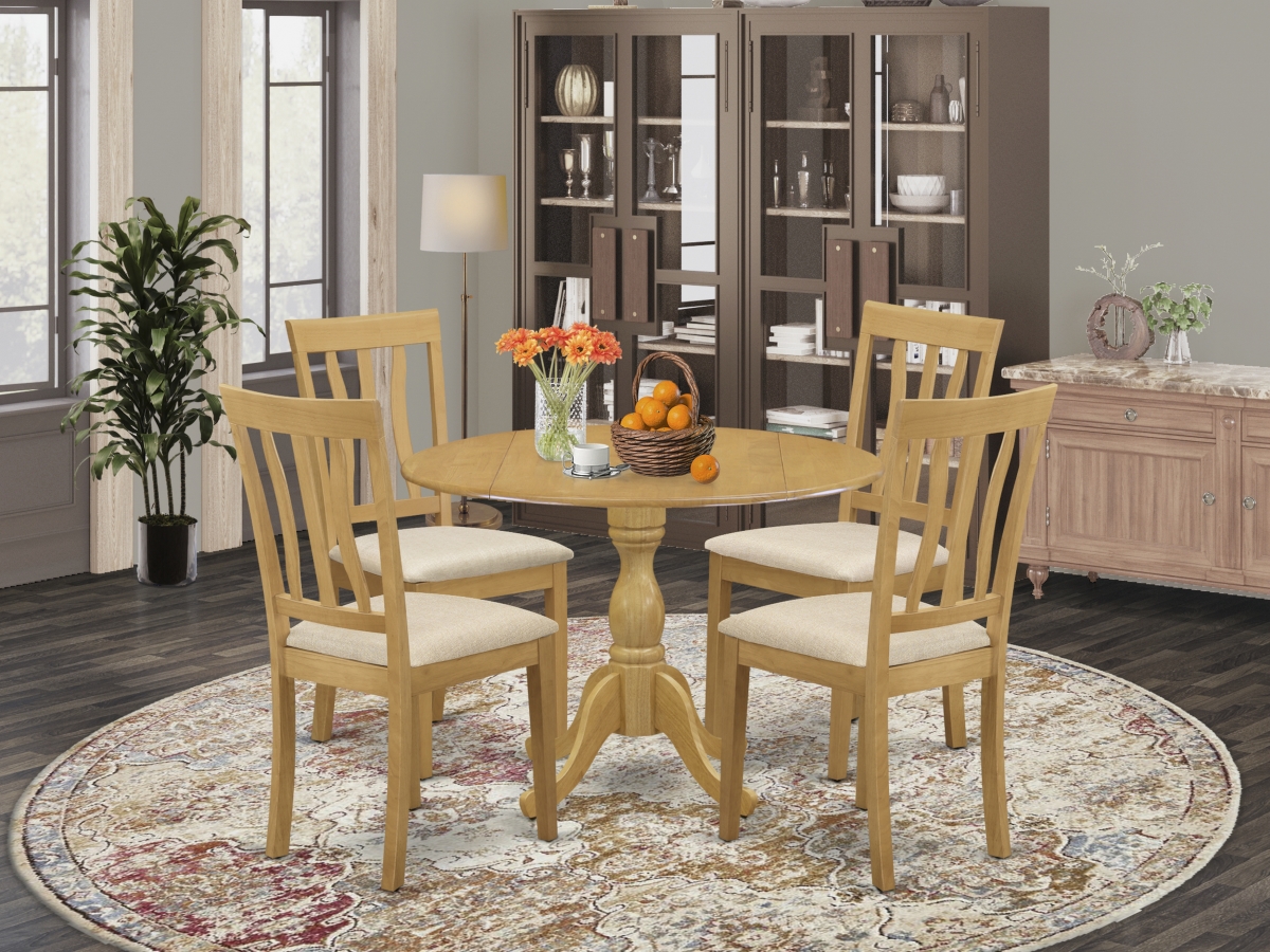 5 Piece Dublin Dining Table Set - Oak