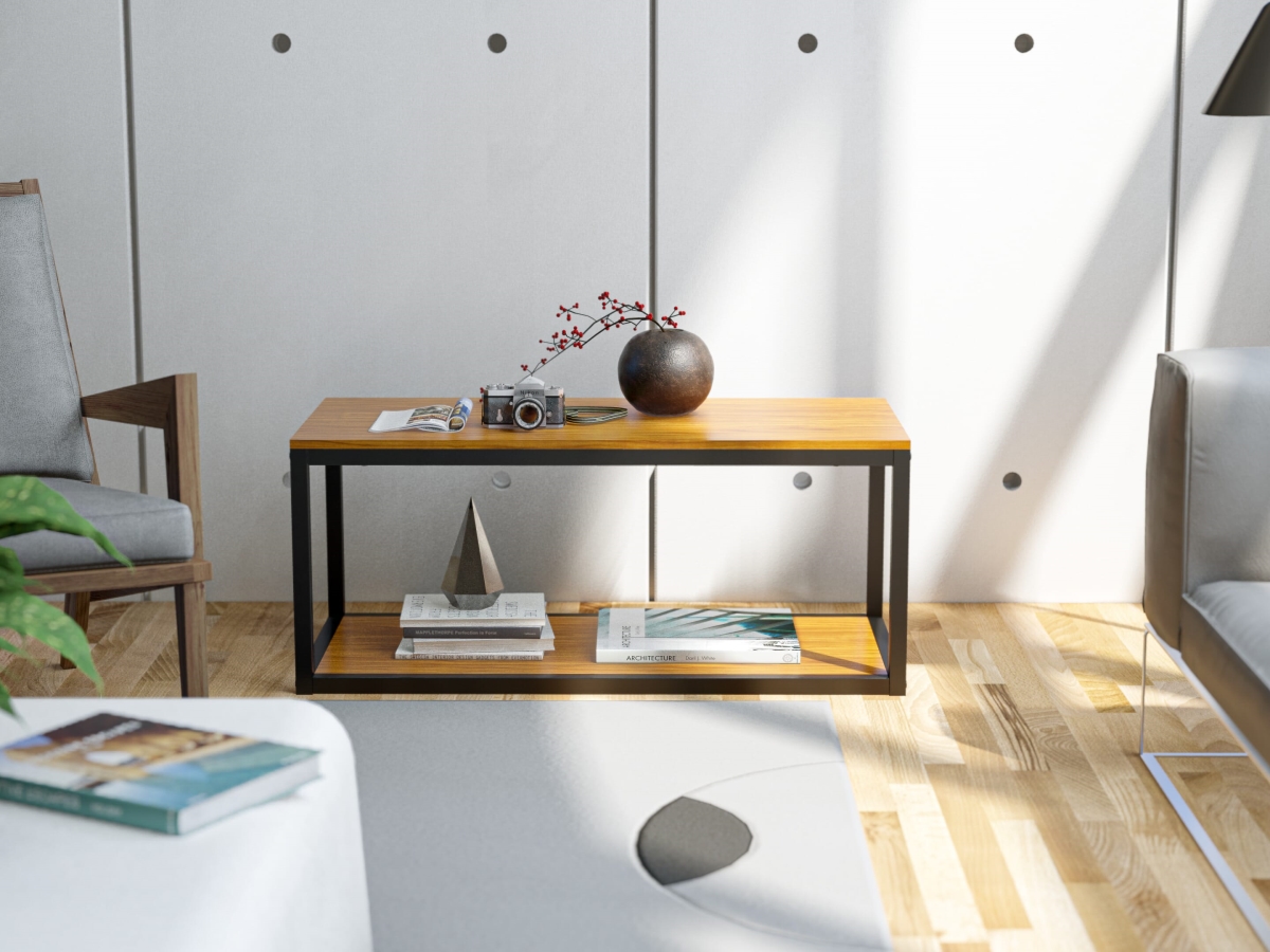NWCTB01 Norwich Coffee Table for Living Room, Black