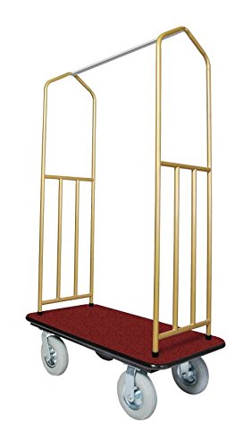 Ex-cell Kaiser 780bb Red-pnu Brasstone Bellmans Cart, Steel - Red Deck