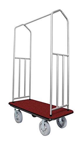 Ex-cell Kaiser 780chr Red-ply Chrome Bellmans Cart, Red Deck