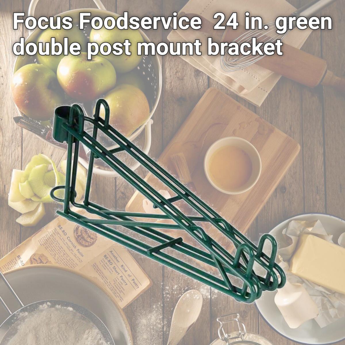 Picture of Focus Foodservice FPMB24DGN 24 in. green double post mount bracket