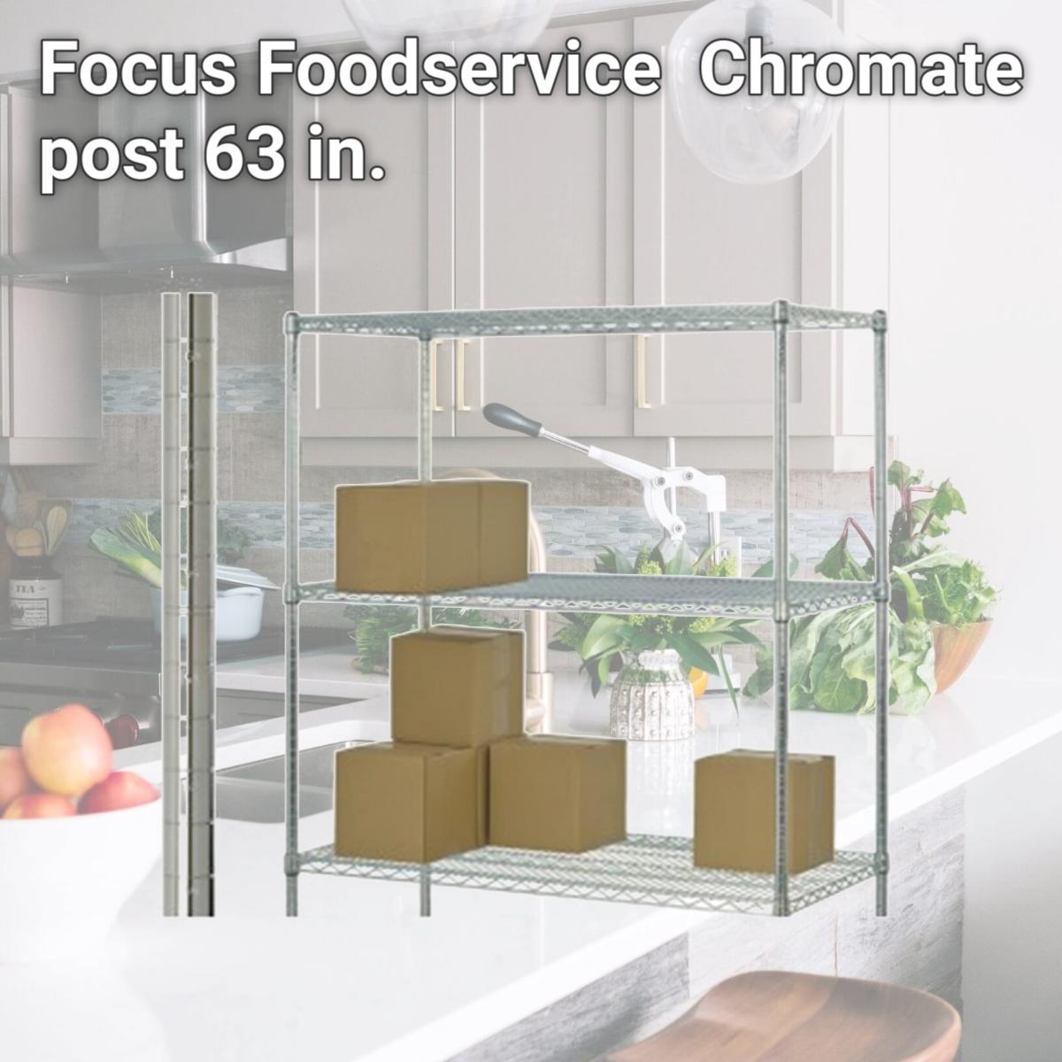 Picture of Focus Foodservice FG063C Chromate post 63 in.