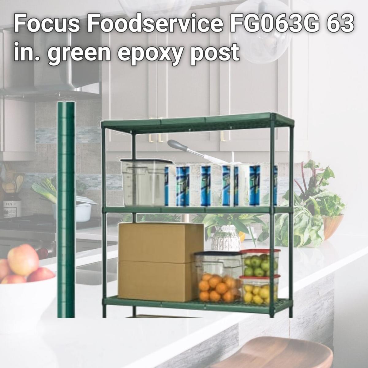 Picture of Focus Foodservice FG063G 63 in. green epoxy post