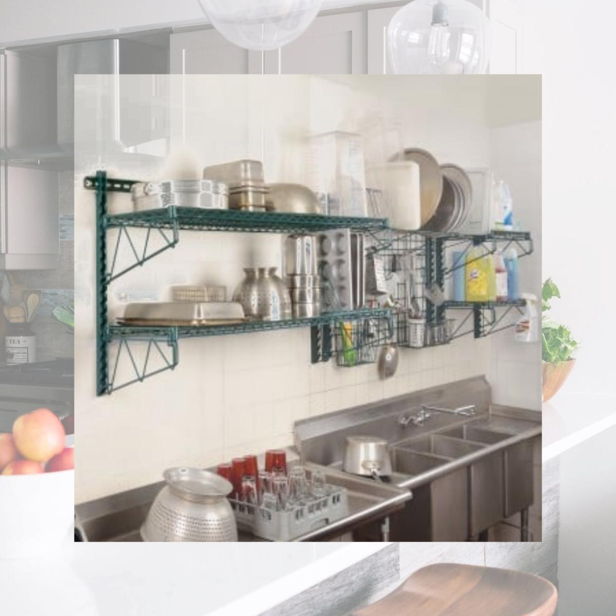 Picture of Focus Foodservice FWMCUHGN EZ Wall; Cylinder Utencil Holder  GN - PKG OF 12