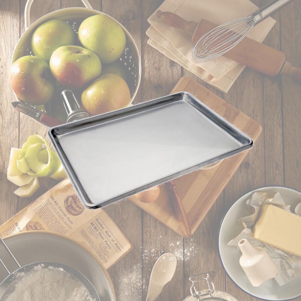 Picture of FocusFoodService 901318SS Half Size Stainless Steel Sheet Pan
