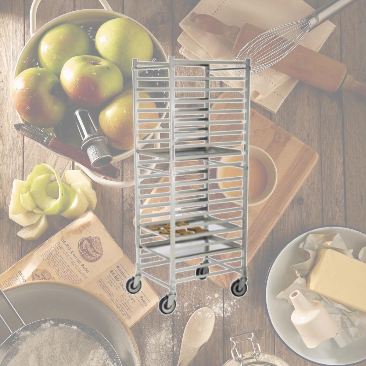 Picture of FocusFoodService FAKDBR20 5 in. Non-Marking Heavy Duty Sheet Pan Rack