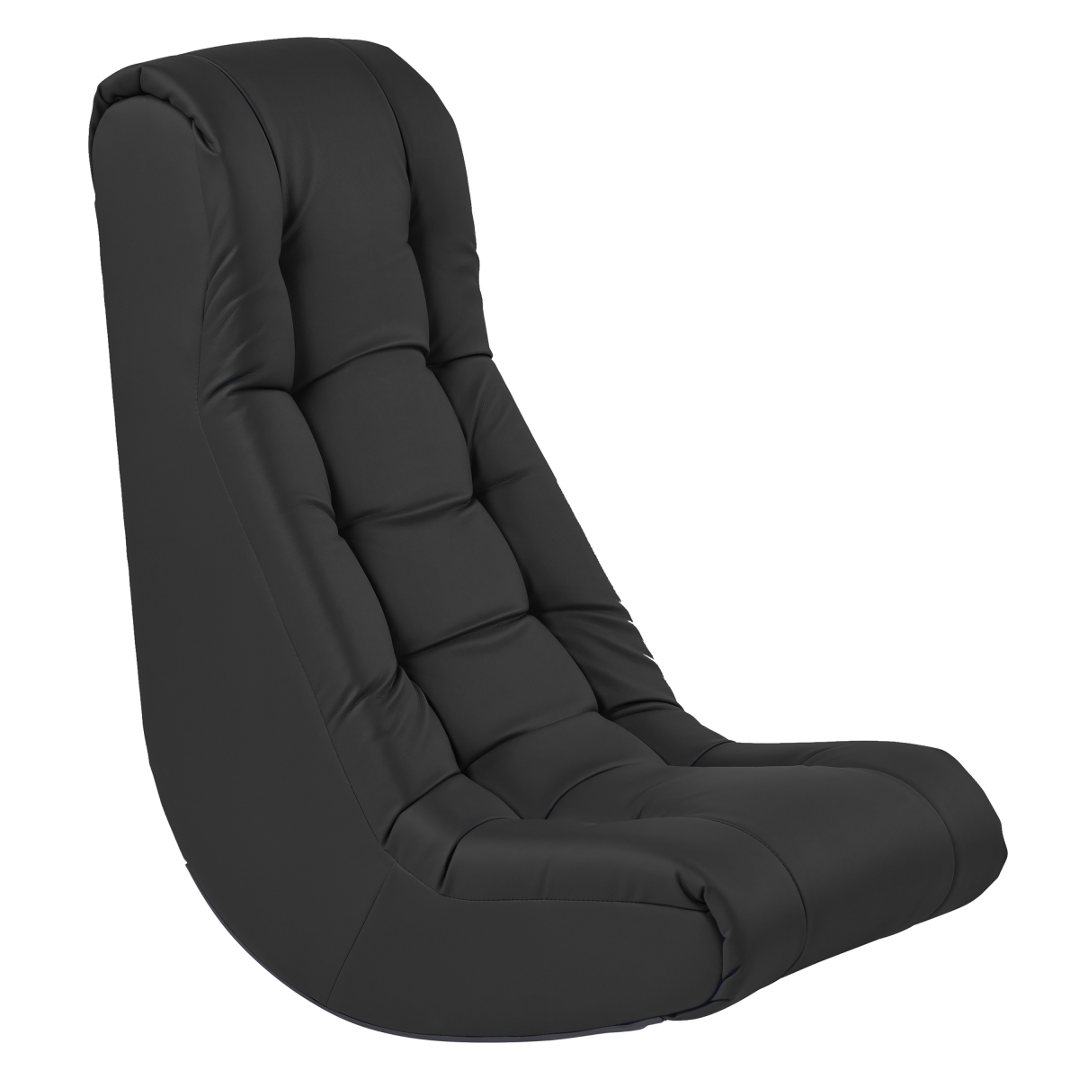 10488-bk Soft Rocker Cushioned Ground Chair - Black