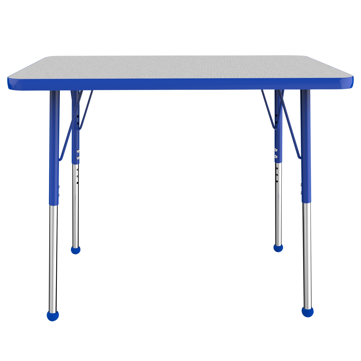 10004-gybl 24 X 36 In. Rectangle T-mold Adjustable Activity Table With Standard Ball - Grey & Blue