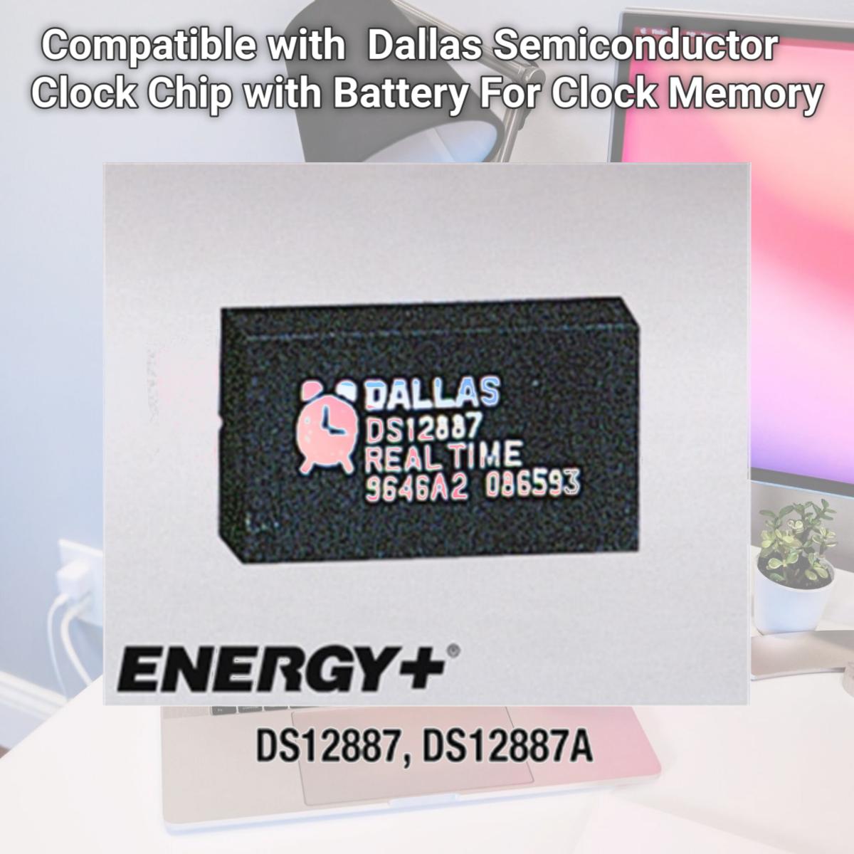 Picture of FedCo Batteries Compatible with  Dallas Semiconductor DS12887A Clock Chip with Battery For Clock Memory