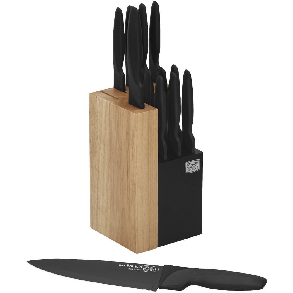World Kitchen-chicago Cutlery 1108684 Pro Hold Dual Knife Block Set - 14 Piece