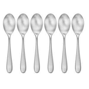 400006 Satin Classic Dinner Spoons, Silver - Set Of 6