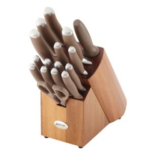 46322 Sure Grip Cutlery Block Set, Bronze - 17 Piece