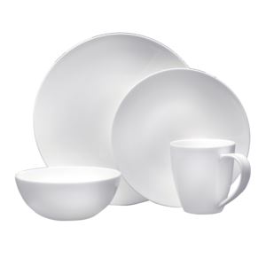 UPC 079363017963 product image for D190916 Moda Coupe Dinnerware Set, White - 16 Piece | upcitemdb.com