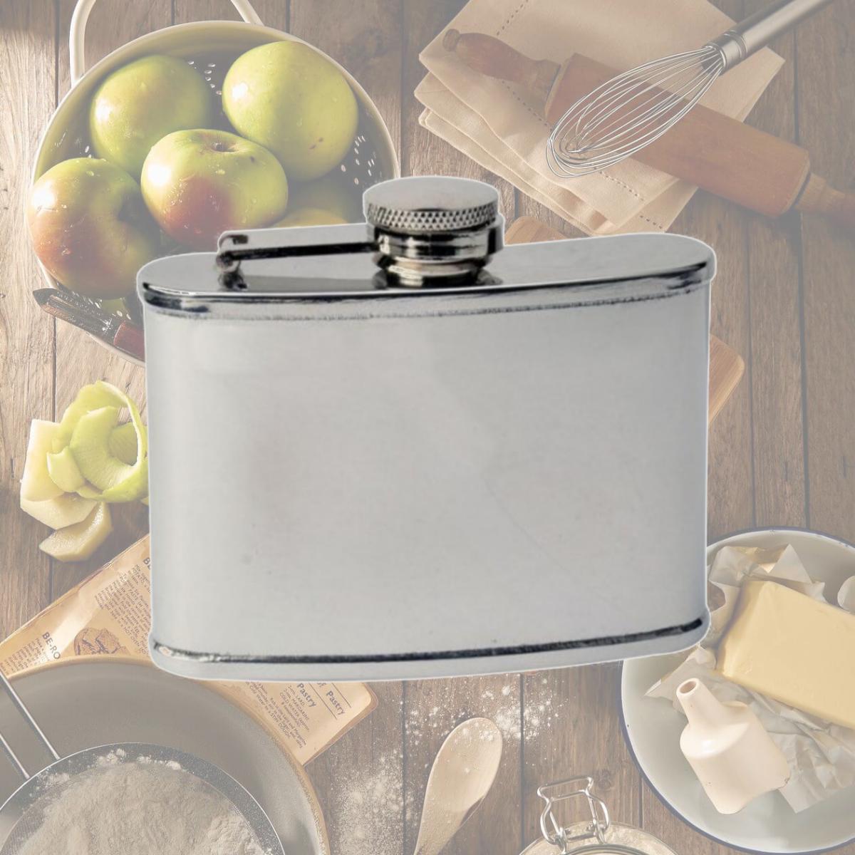 Picture of FJX Wholesale HFL-MC003 3oz Mirrored Stainless Hip Flask