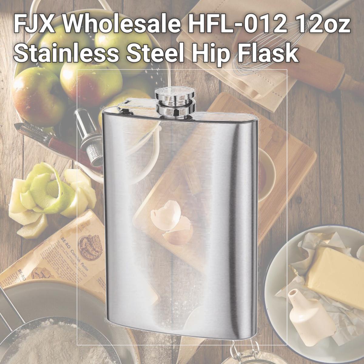 Picture of FJX Wholesale HFL-012 12oz Stainless Steel Hip Flask