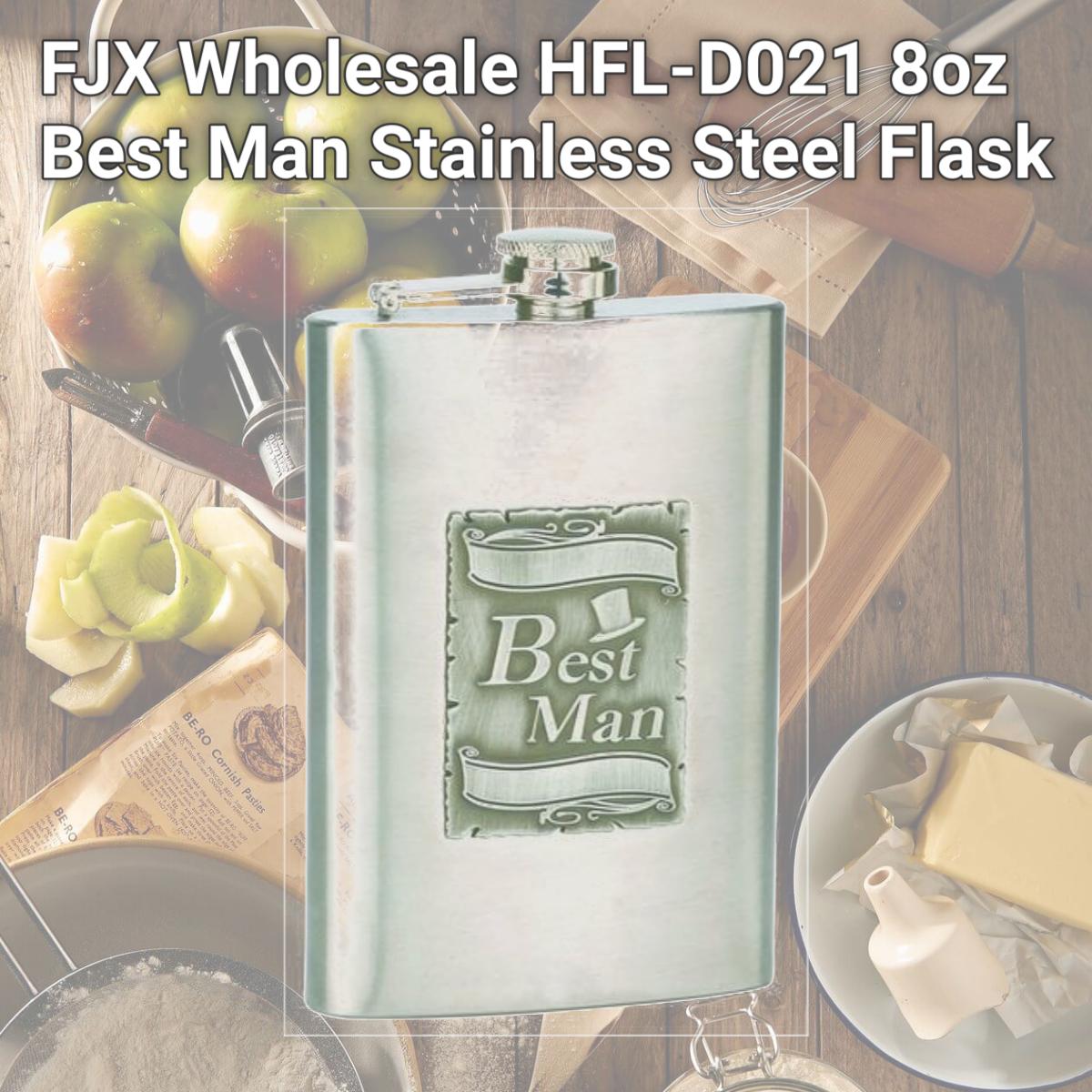 Picture of FJX Wholesale HFL-D021 8oz Best Man Stainless Steel Flask