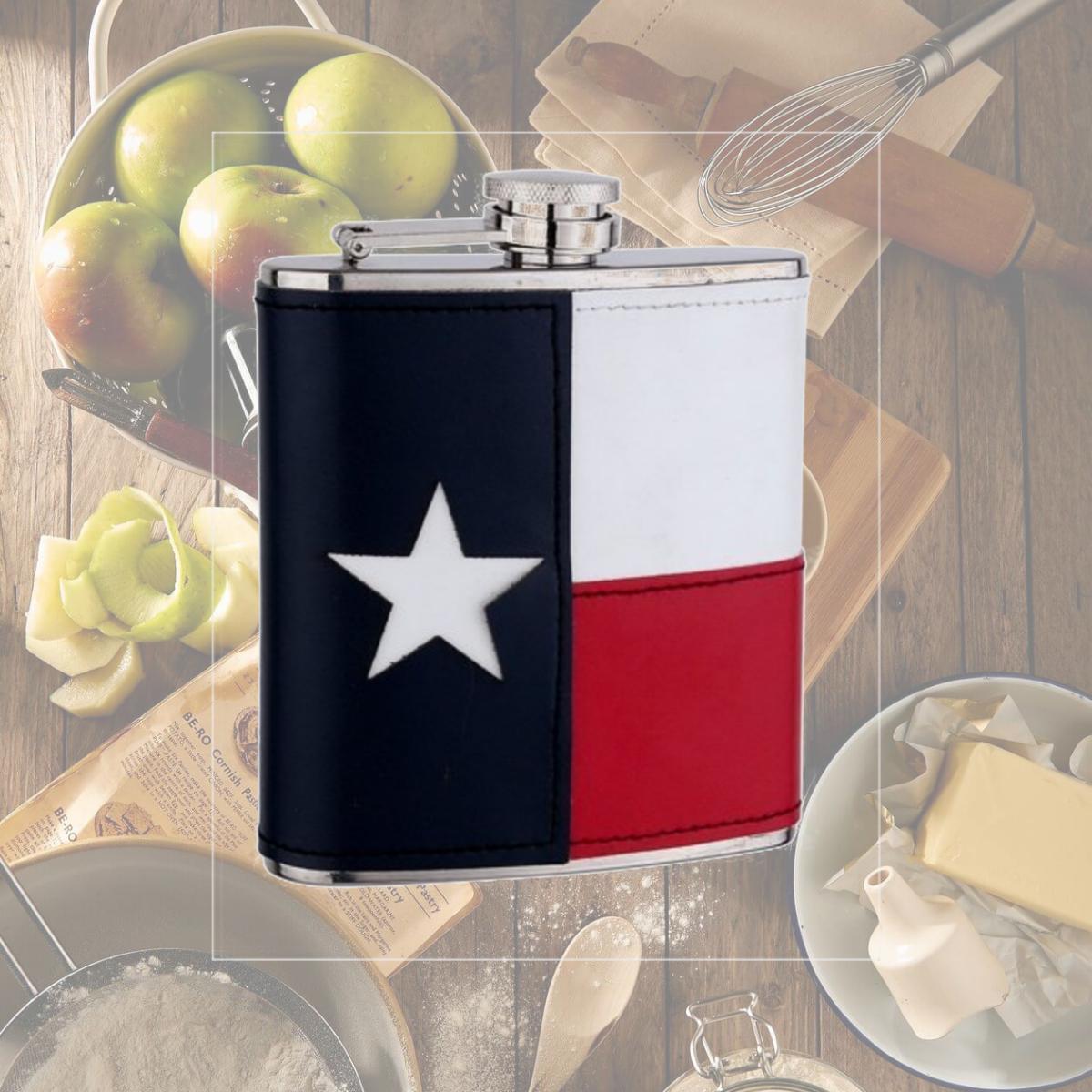 Picture of FJX Wholesale HFL-FA001T 6oz Texas Flag Flask