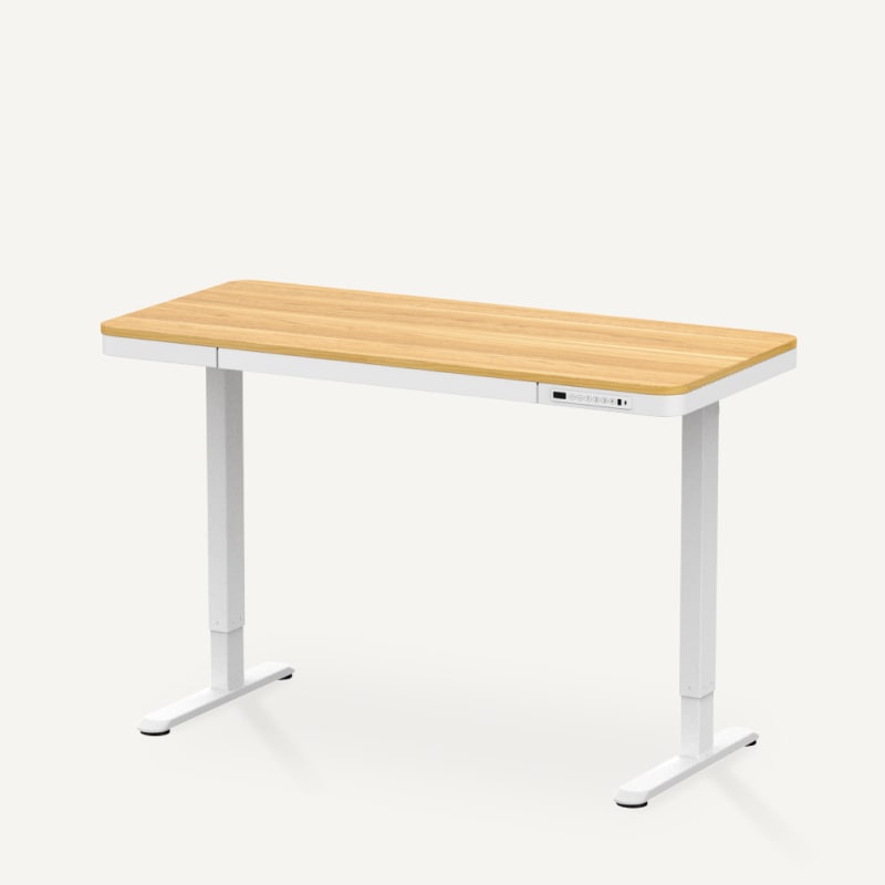 EW8R 48 x 24 in. Comhar Standing Desk with Drawers, Rustic Brown