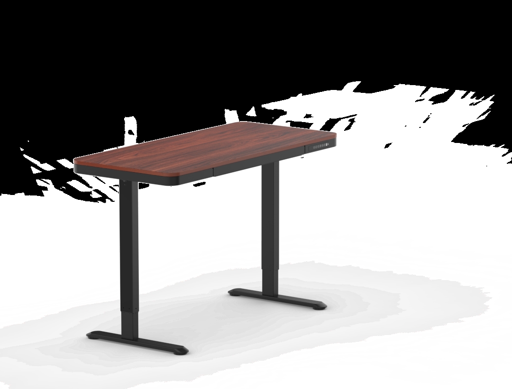 Q3D-55 55 x 28 in. Comhar Standing Desk with Drawers, Mahogany