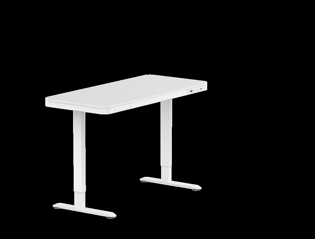 Q3W-55 55 x 28 in. Comhar Standing Desk with Drawers, White