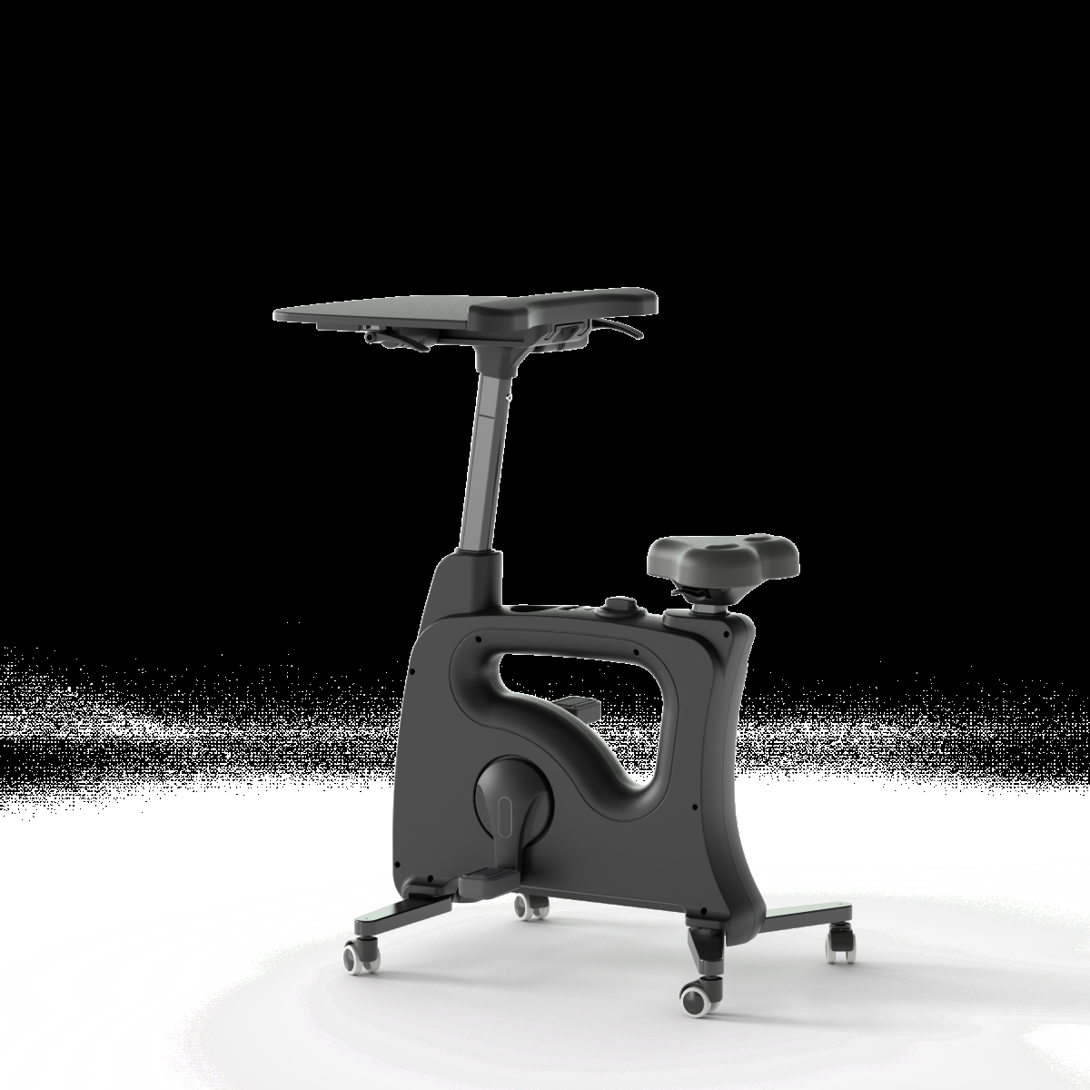 V9B Home Office All-in-One Desk Bike Workstation, Black