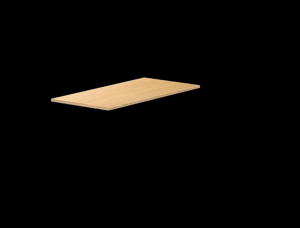 V-R4824LB-ZB 48 x 24 in. Rectangle Desktop Table, Natural Bamboo