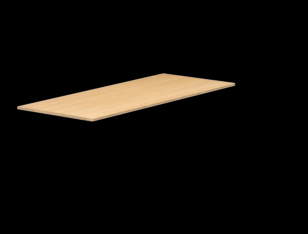 V-R7830LB-ZB 78 x 30 in. Rectangle Desktop Table, Natural Bamboo