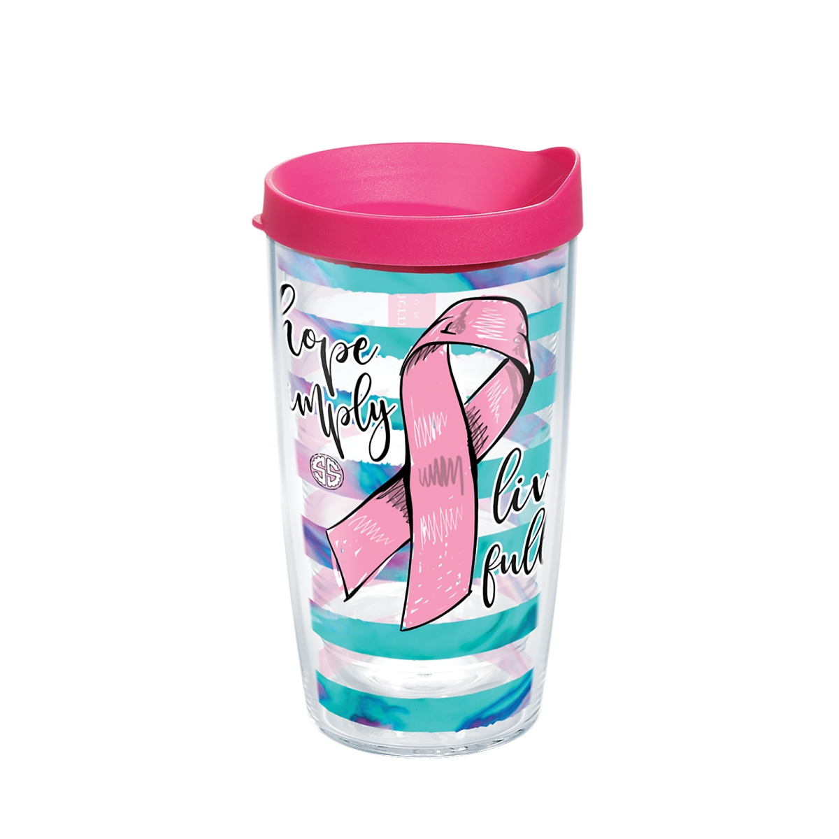 888633950769 Simply Southern Hope Simply Live Fully 16 Oz Tumbler With Lid