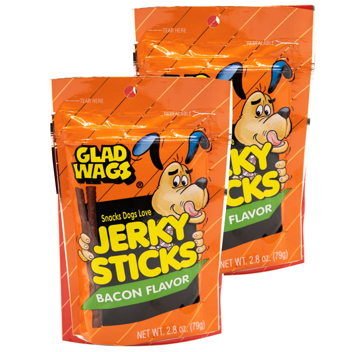 192959809824 2.8 Oz Bacon Flavor Jerky Sticks - Pack Of 2