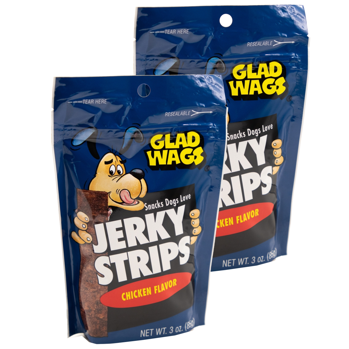 192959809947 3 Oz Chicken Flavor Jerky Strips - Pack Of 2