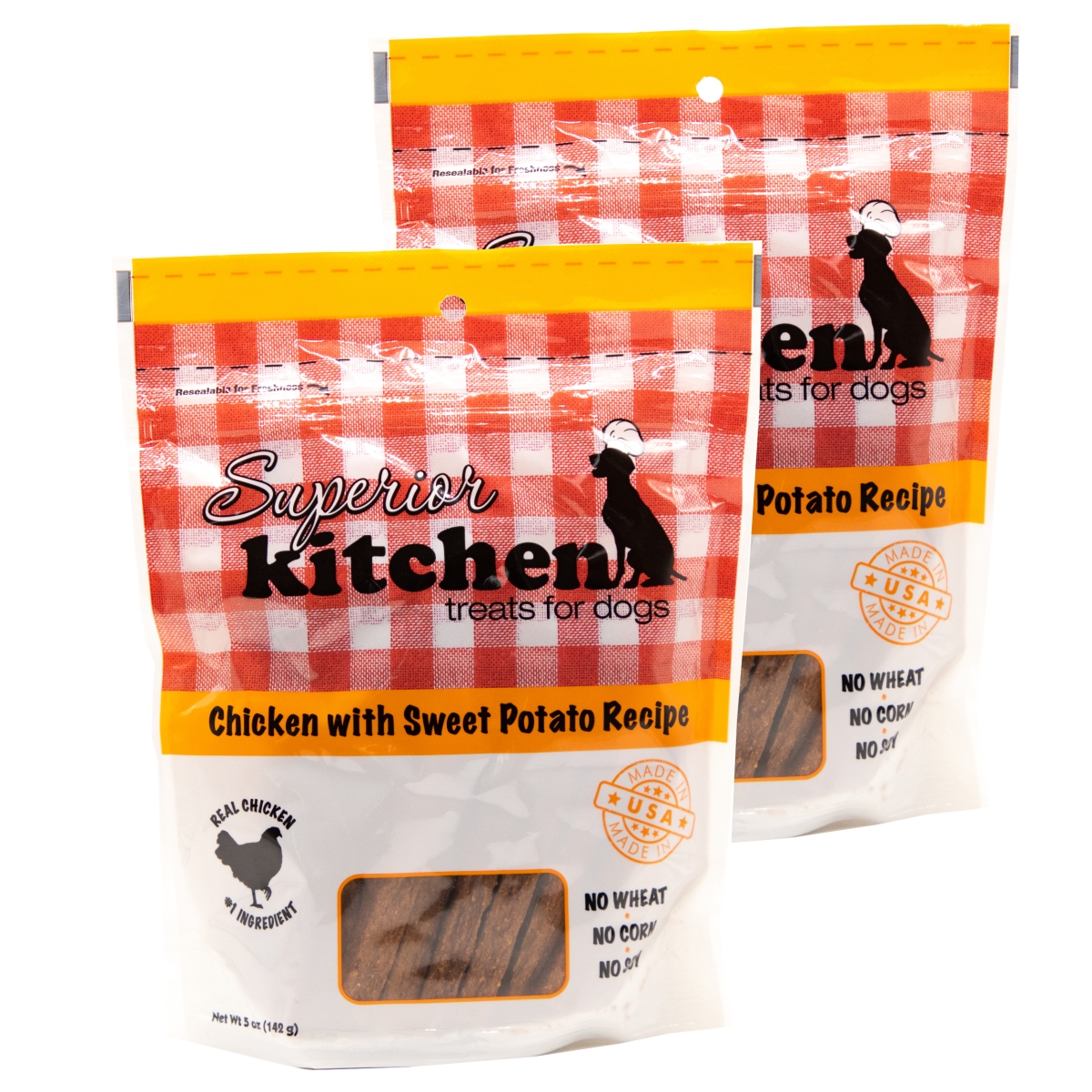192959810158 5 Oz Chicken With Sweet Potato Recipe Dog Treats - Pack Of 2