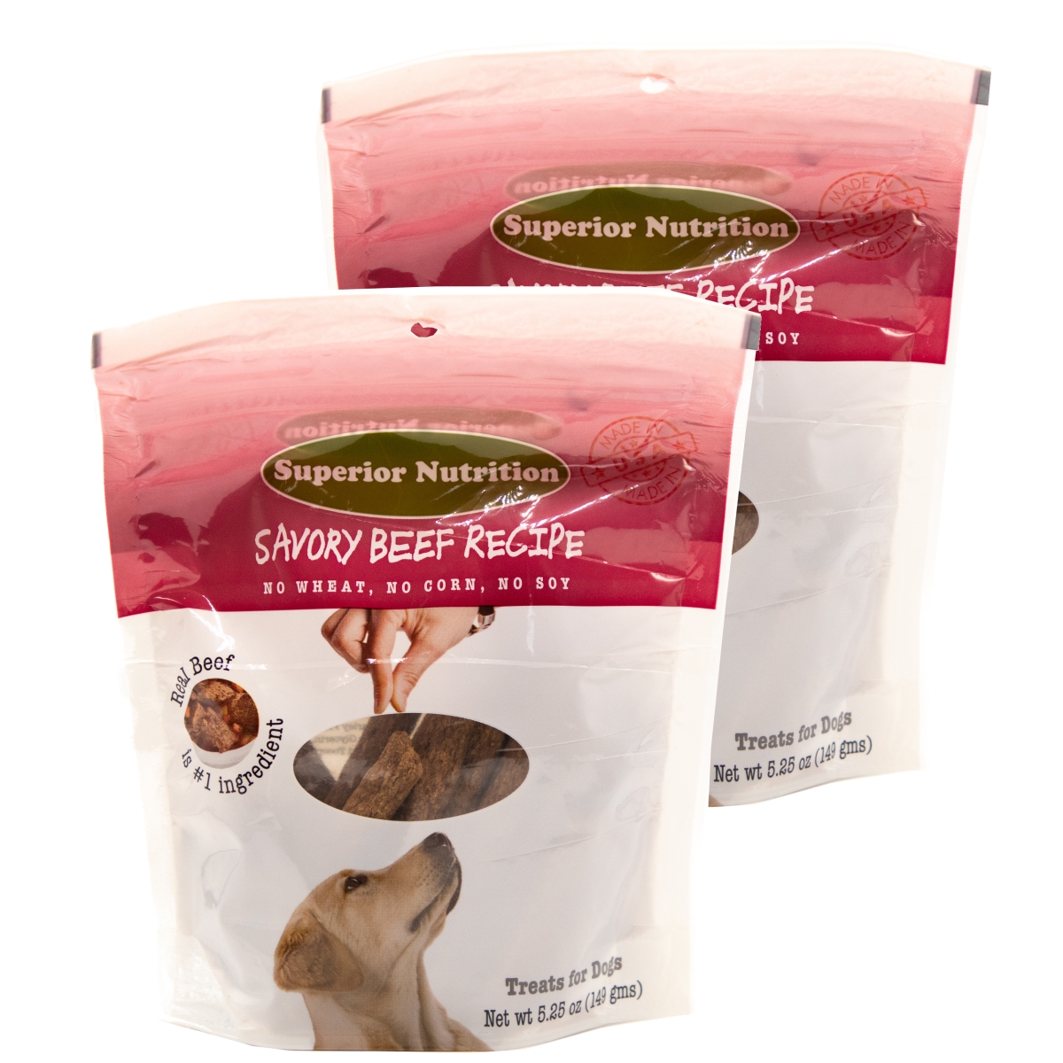 192959810363 5 Oz Savory Beef Recipe Dog Treats - Pack Of 2