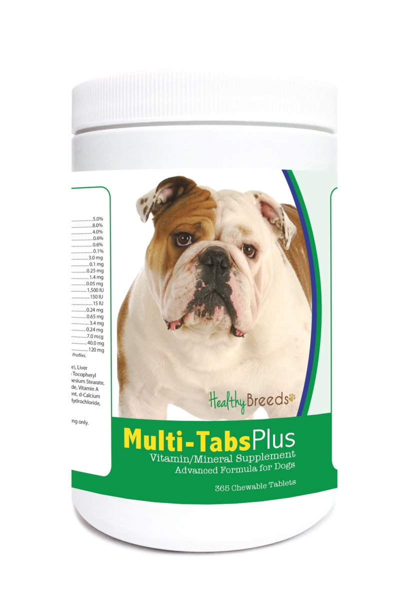 840235124009 Bulldog Multi-tabs Plus Chewable Tablets - 365 Count