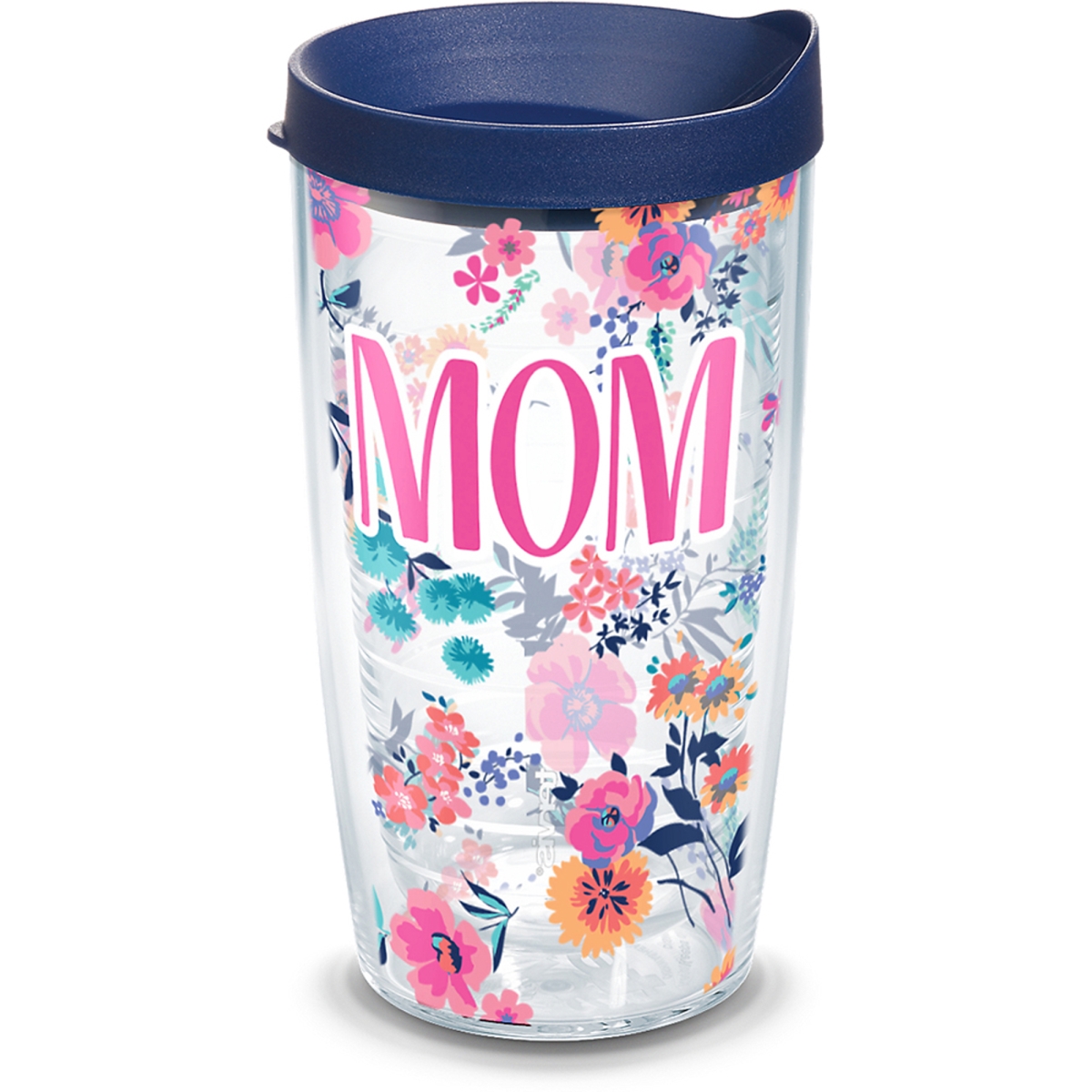 193355030294 Mom Dainty Floral 16 Oz Tumbler With Lid