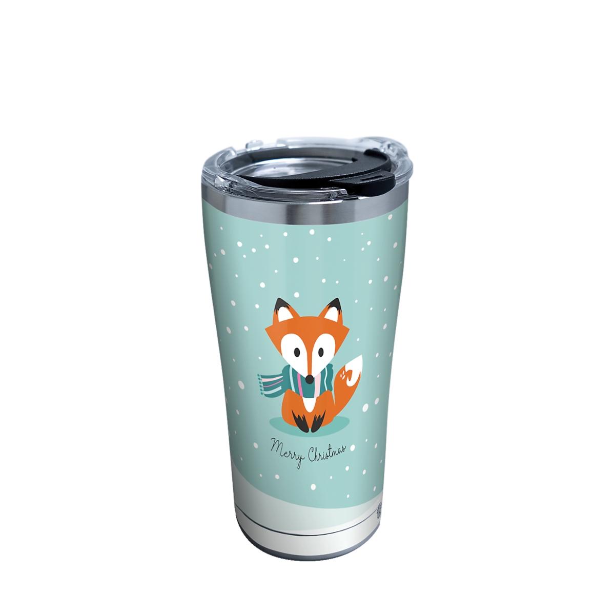193355129332 Christmas Fox 20 Oz Stainless Steel Tumbler With Lid