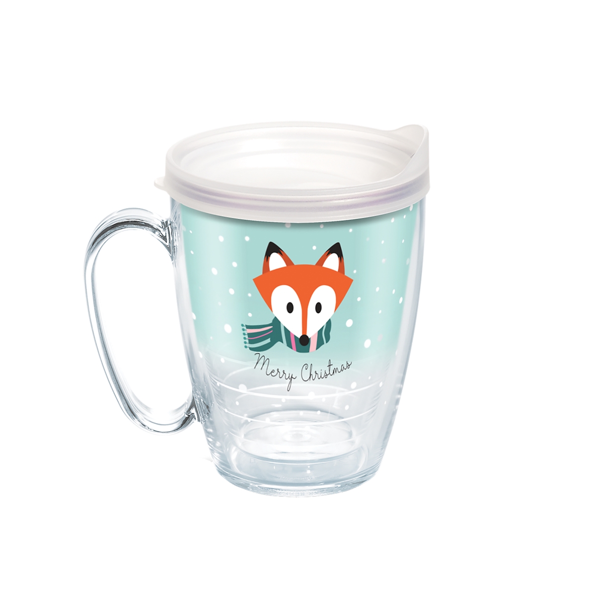 193355134145 Christmas Fox 16 Oz Coffee Mug With Lid
