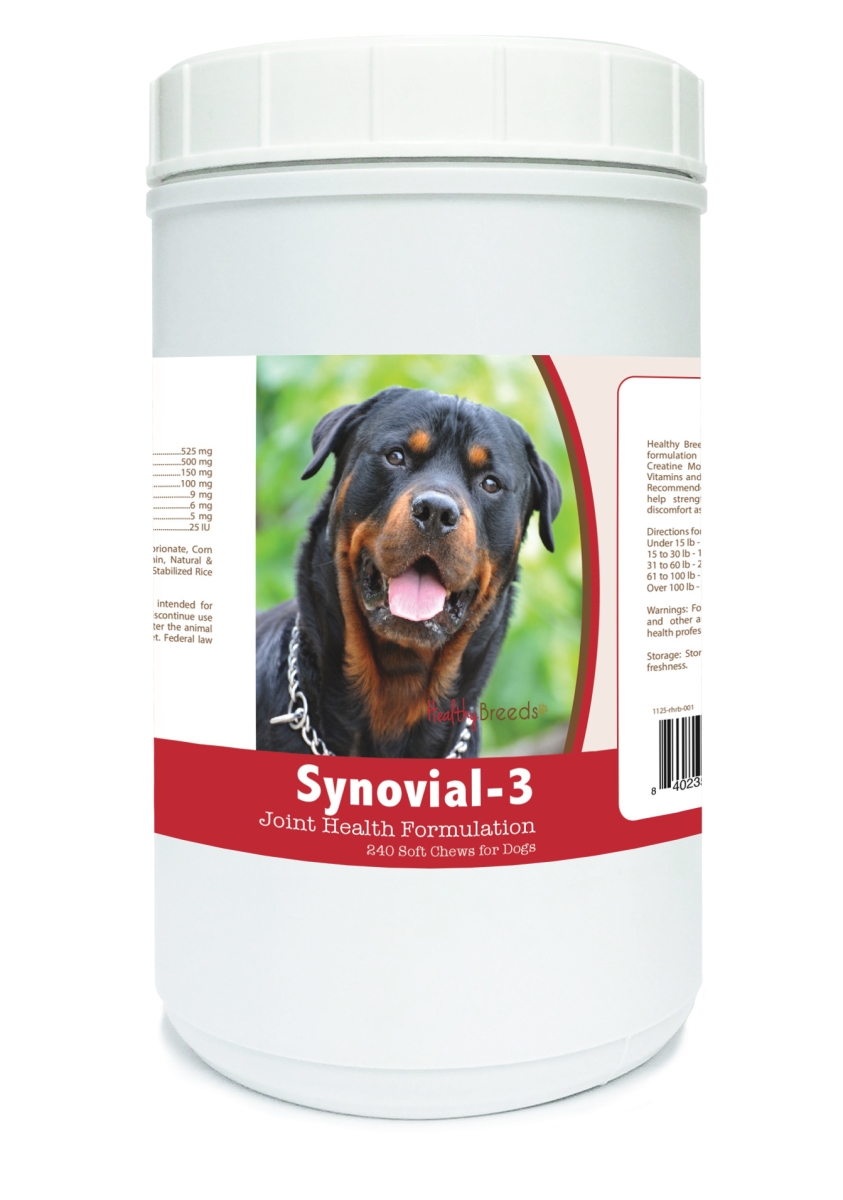 840235113720 Rottweiler Synovial-3 Joint Health Formulation - 240 Count