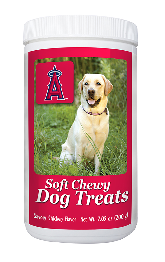840235138723 7 Oz Mlb Anaheim Angels Soft Chewy Dog Treats