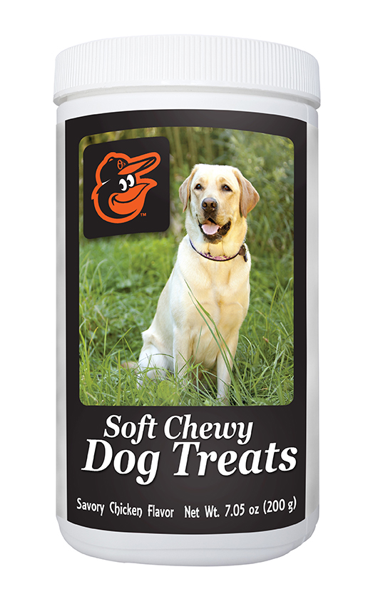 840235138754 7 Oz Mlb Baltimore Orioles Soft Chewy Dog Treats