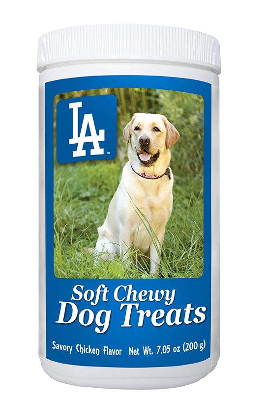 840235138853 7 Oz Mlb Los Angeles Dodgers Soft Chewy Dog Treats