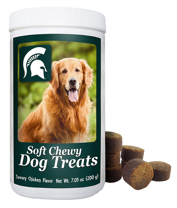 840235139423 7 Oz Ncaa Michigan State Spartans Soft Chewy Dog Treats