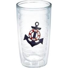 093597626449 16 Oz Anchor Blue Tumbler With Lid