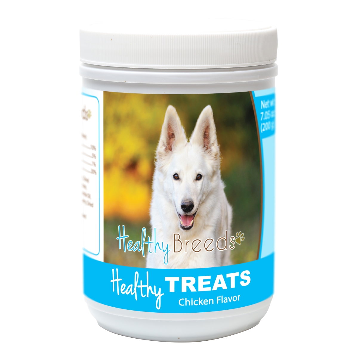 840235155140 German Shepherd Healthy Soft Chewy Dog Treats, White
