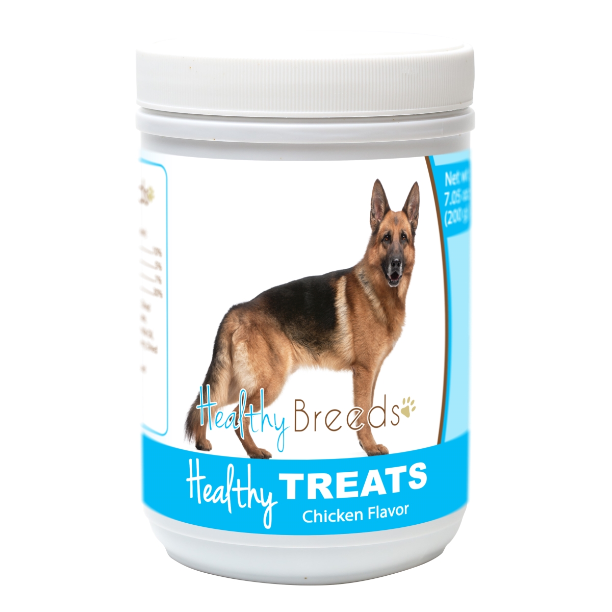 840235155430 German Shepherd Healthy Soft Chewy Dog Treats, Brown