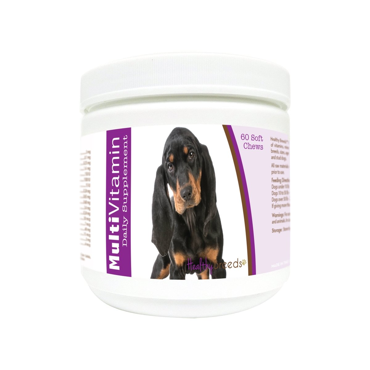 840235174110 Black & Tan Coonhound Multi-vitamin Soft Chews - 60 Count