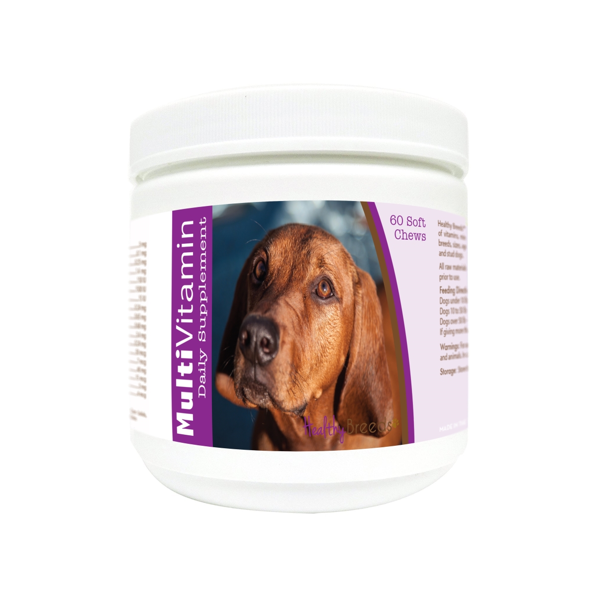 840235174301 Redbone Coonhound Multi-vitamin Soft Chews - 60 Count