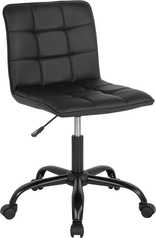 Ds-512c-blk-gg Sorrento Home & Office Task Chair - Black Leather, 32 - 36.5 X 24 X 24 In.