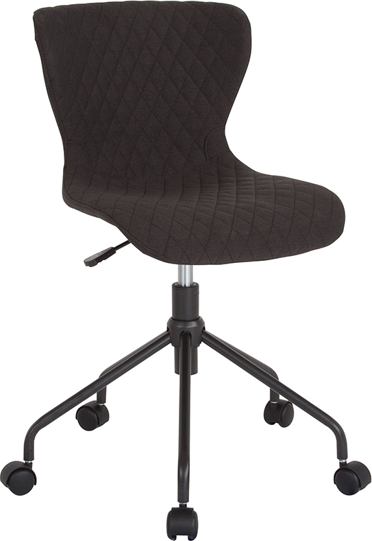 Lf-9-07-blk-f-gg Somerset Home & Office Upholstered Task Chair - Black, 31.25 - 33.5 X 25 X 25 In.