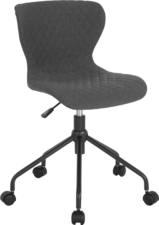 Lf-9-07-dgy-f-gg Somerset Home & Office Upholstered Task Chair - Dark Gray, 31.25 - 33.5 X 25 X 25 In.