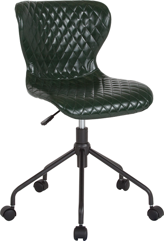 Lf-9-07-grn-gg Somerset Home & Office Upholstered Task Chair - Green Vinyl, 31.25 - 33.5 X 25 X 25 In.